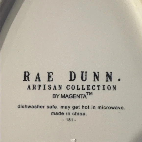 Rae Dunn Eggstra Special White and Pink Plate - Picture 3 of 4